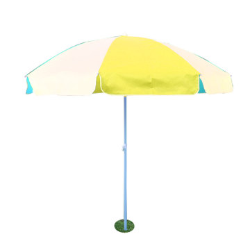 Ice Cream Brand Promot Silver Coated Cloth Parasol Marketing Stainless Patio Umbrella Modern